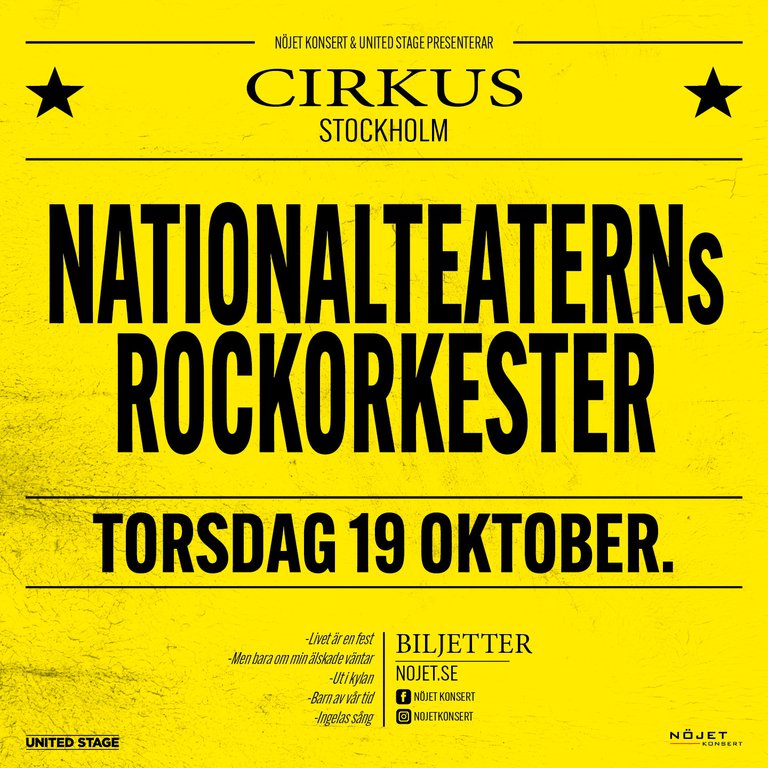 Informationen om evenemanget.