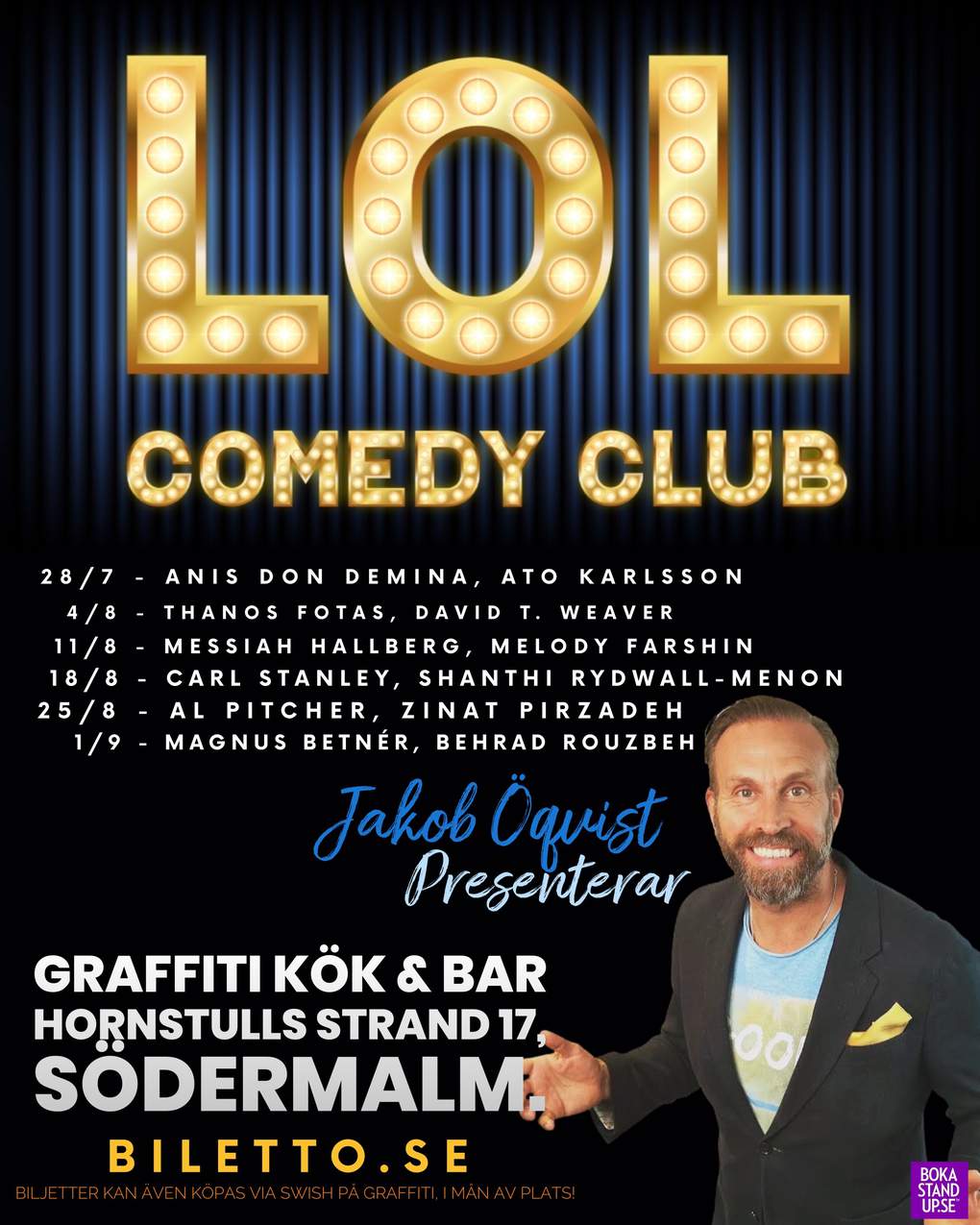 LOL COMEDY CLUBB Visit Stockholm