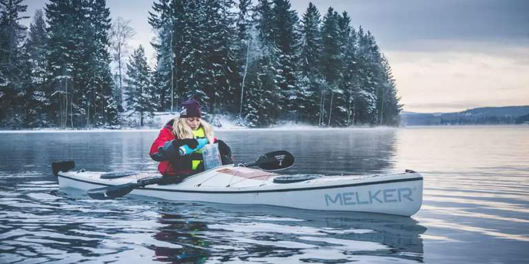 Kajak vinterpaddling: säkerhetskurs + guidning