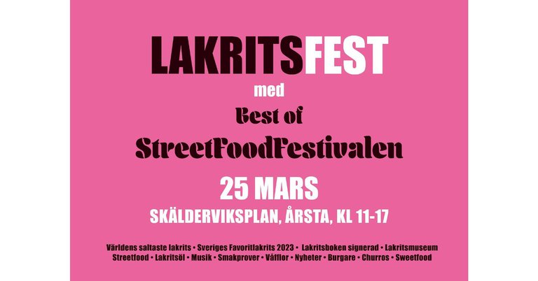 Informationen om evenemanget.