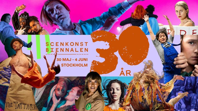 Människor i olika kläder och kroppsställningar, information om evenemanget.