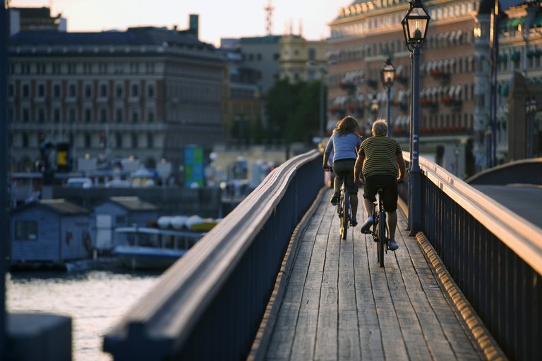 Biking in the city