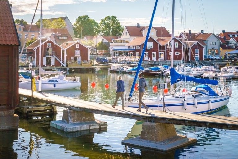 The harbour of Öregrund, Stockholm Archipelago