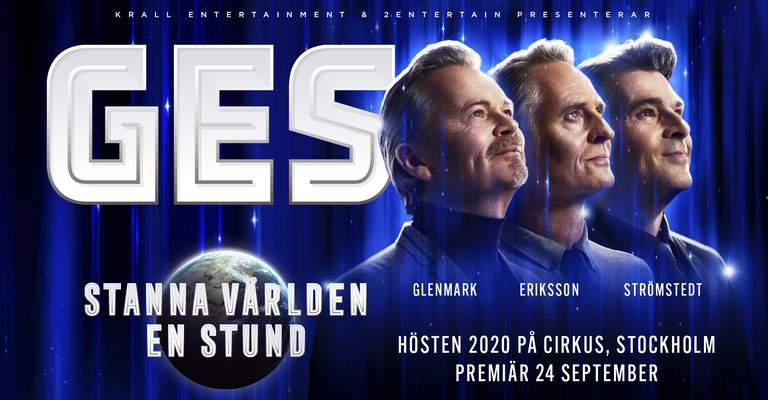 Affisch med GES och information om konserten.
