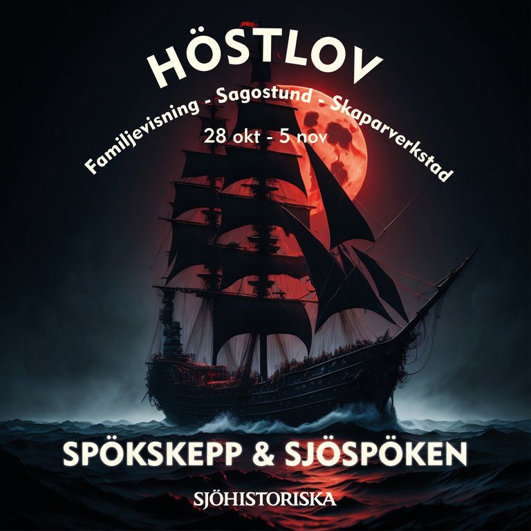 Spökskepp & Sjöspöken på Sjöhistoriska Visit Stockholm