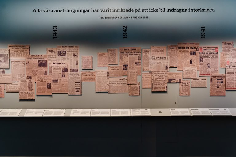 Museer i Stockholm. Utställning på Sveriges museum om Förintelsen.