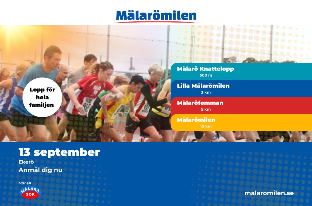 Liggande Poster Mälarömilen
