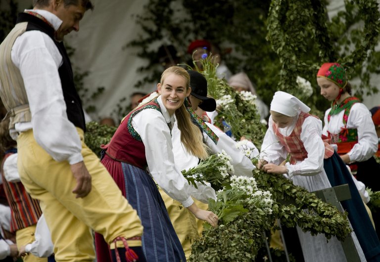 Traditional midsummer celebrations