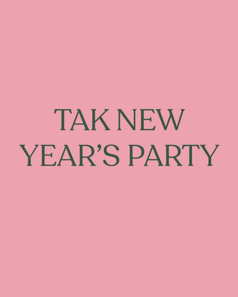 Text "TAK New Year's party"
