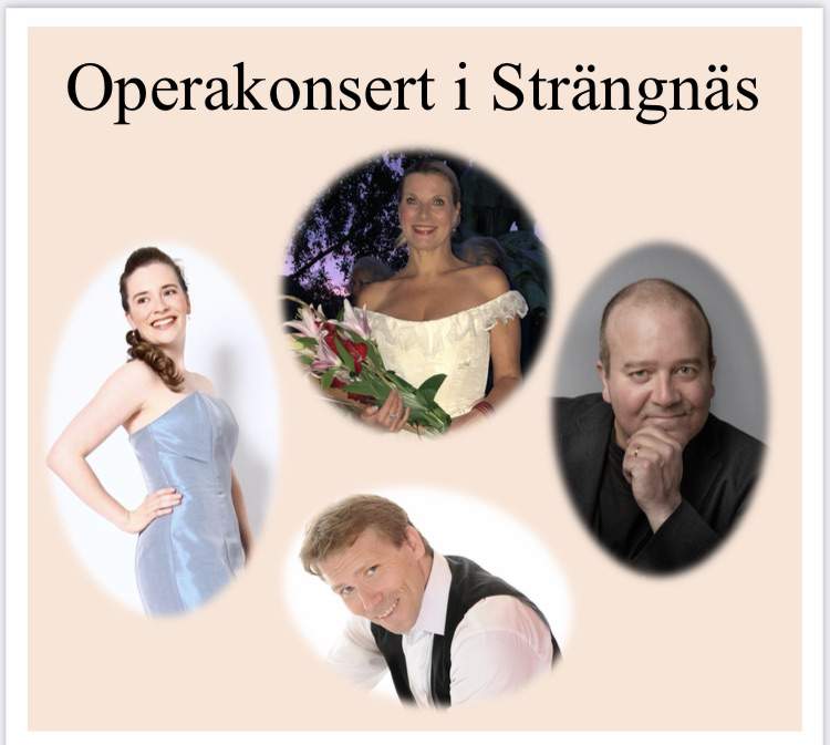 Fyra porträtt av operasångarna