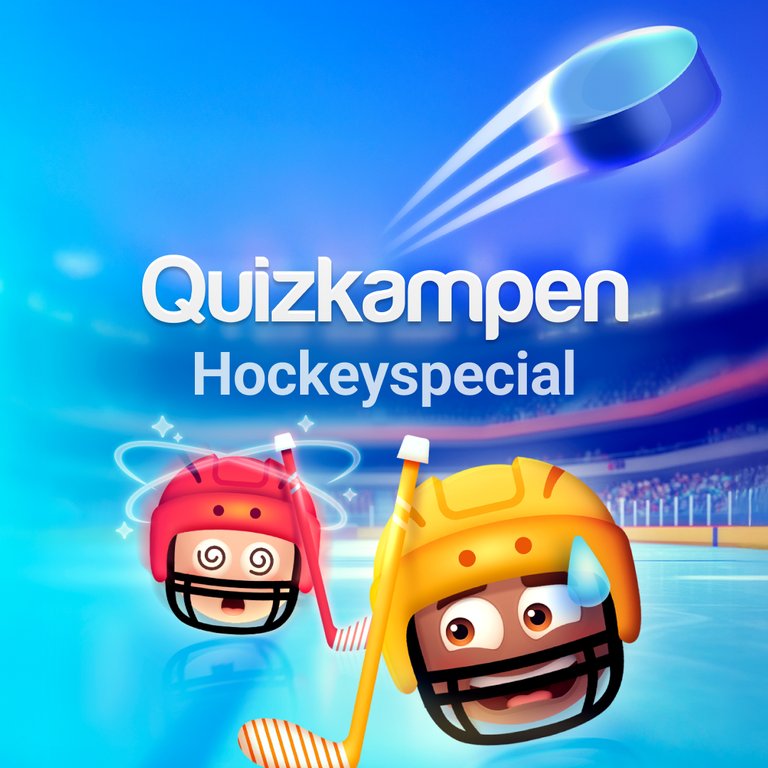 Emojis i hockeyhjälm som spelar hockey.