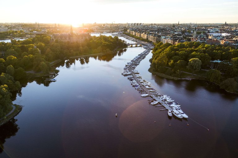 Vy av Djurgårdsbrunnsviken