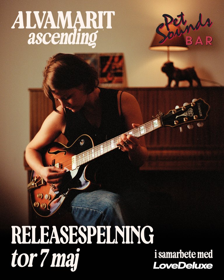 AlvaMarit: Ascending - Release gig May 7th at Pet Sounds Bar