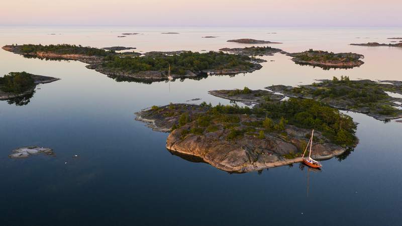 Båtar i skärgården