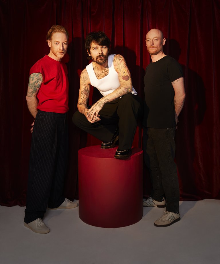 De tre medlemmarna i Biffy Clyro.