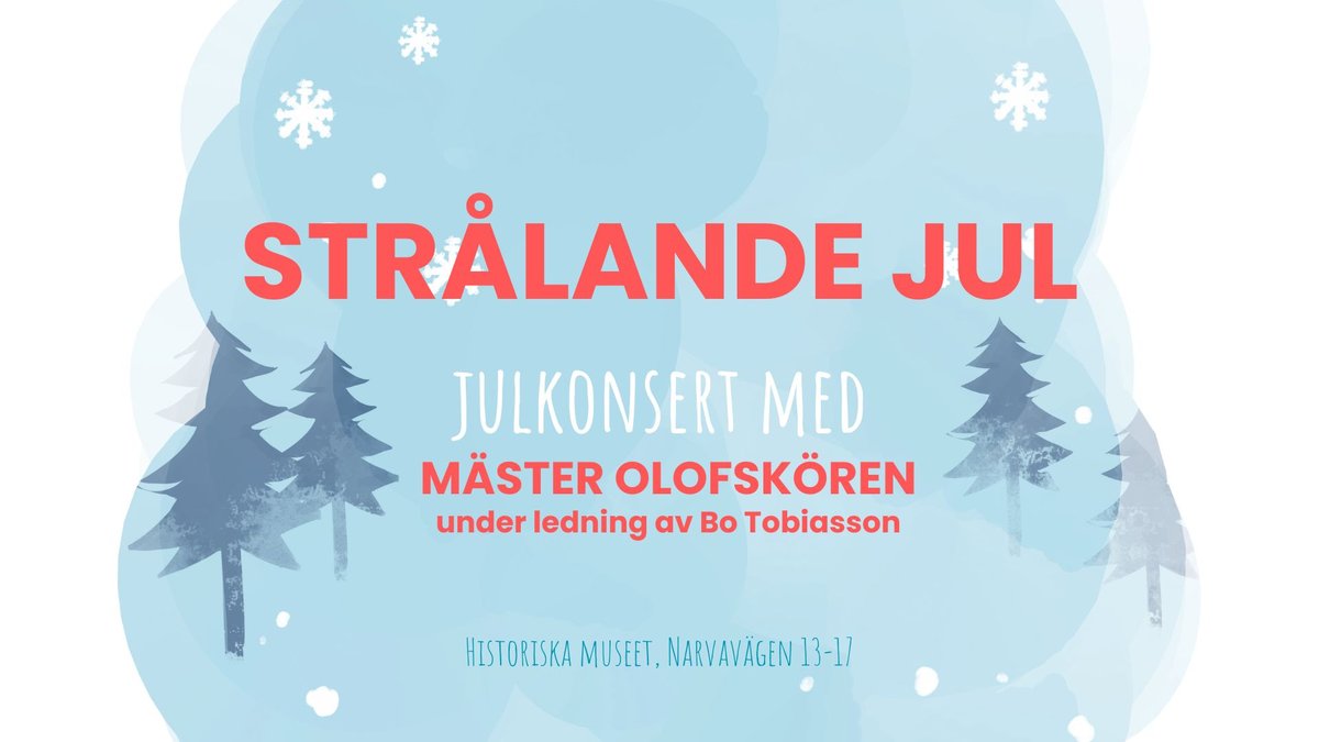 Bild till evenamnget Strålande jul - julkonsert med Mäster Olofskören