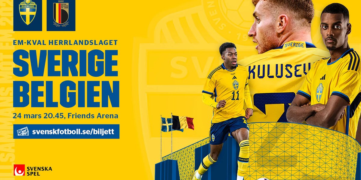 Sverige Belgien EMkval Visit Stockholm