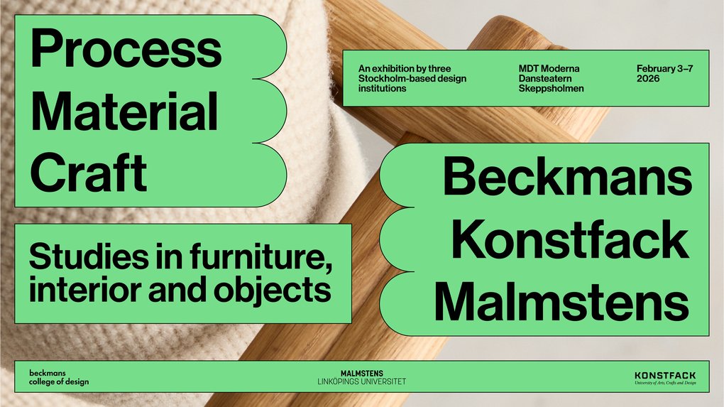 Experimental design with Stockholm's leading design institutions – Beckmans x Konstfack x Malmstens