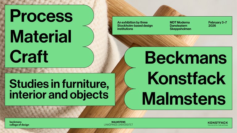 Experimental design with Stockholm's leading design institutions – Beckmans x Konstfack x Malmstens