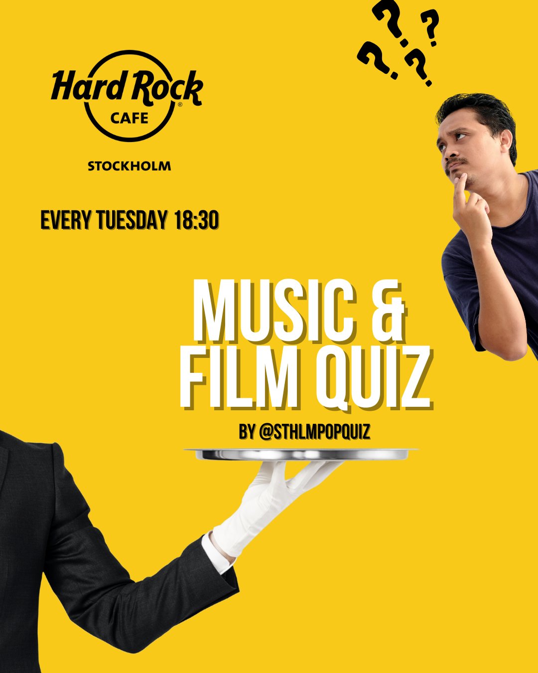 Bild till evenamnget Film och musikquiz! Tisdagar 18:30