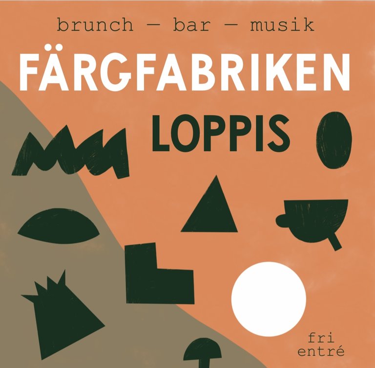 flea market at Färgfabriken Kafé