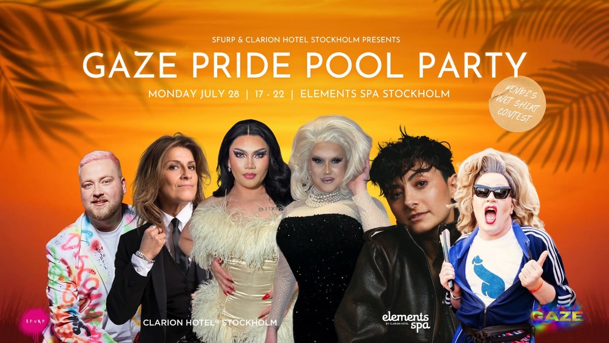 Bild till evenamnget Gaze Pride Pool Party