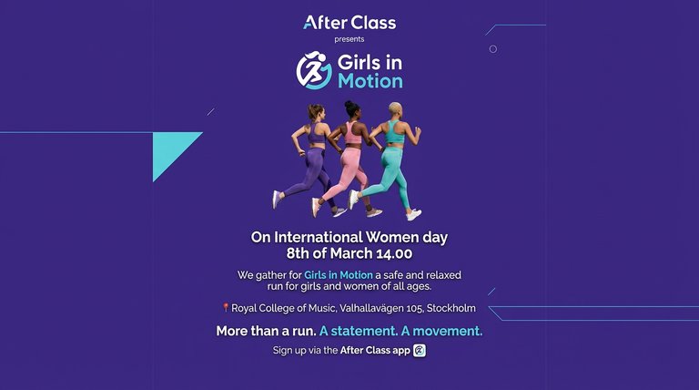 Girls in Motion - Run with us on Women's Day!