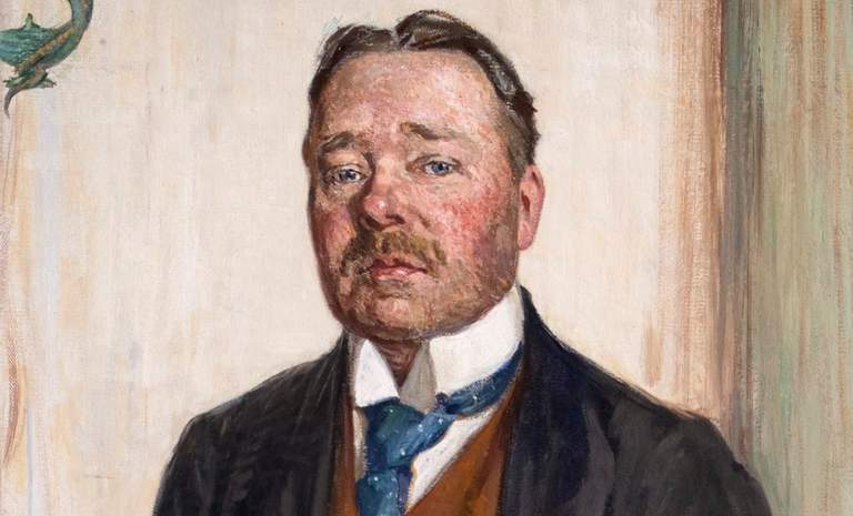 ett porträtt av konstnären Hjalmar Söderberg