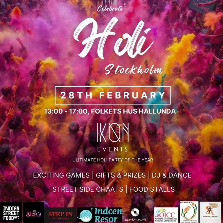 Holi Festival of Colors Stockholm 2026