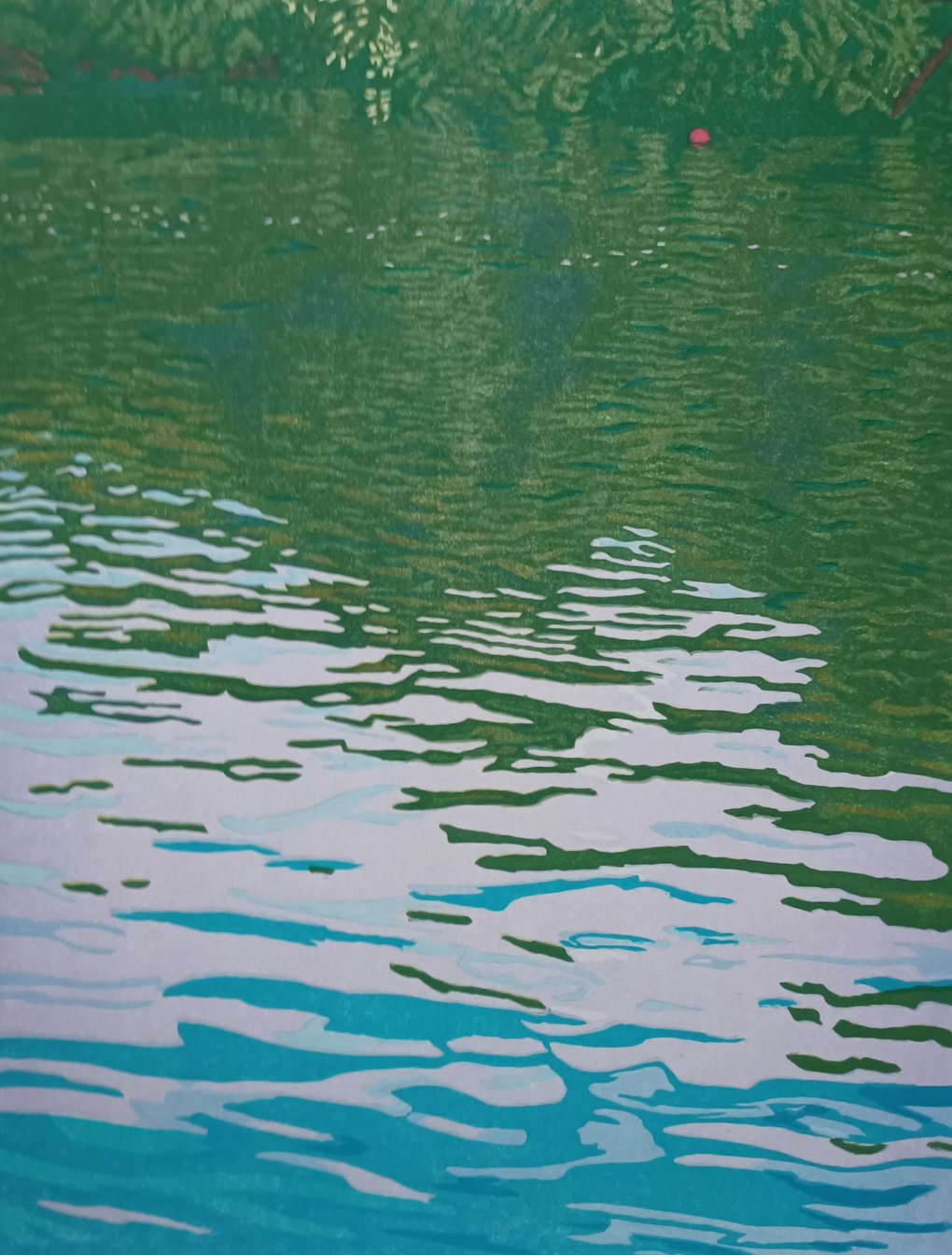 Jöran Modéer - Water and stone, painting 21/2 - 12/3