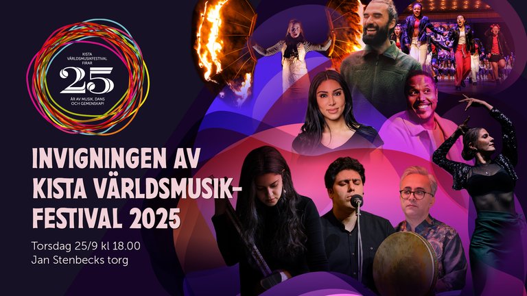 Evenemangsbild för festivalen, med flertalet artister