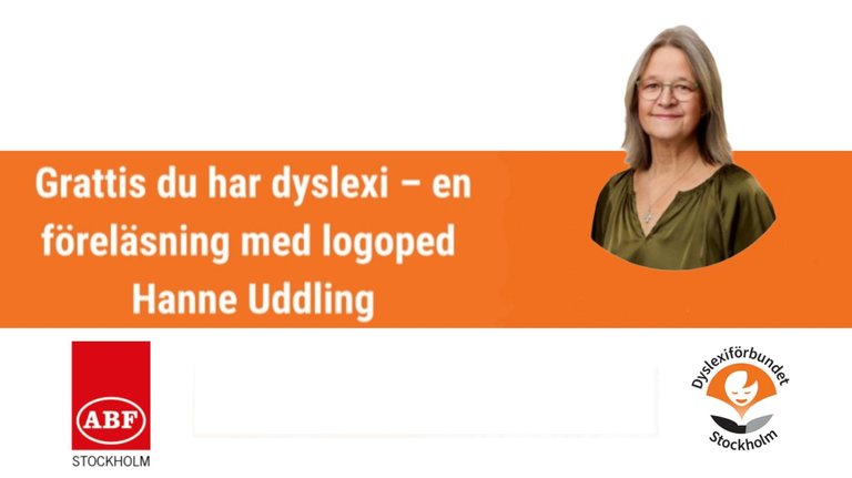 Lecture: Congratulations, you have dyslexia