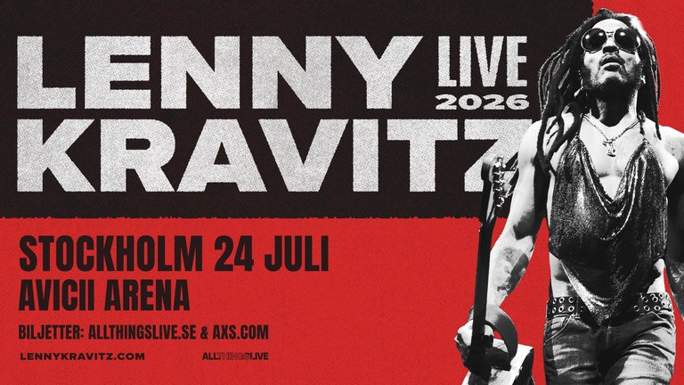 Lenny Kravitz STHLM 2026 Promo All Things Live