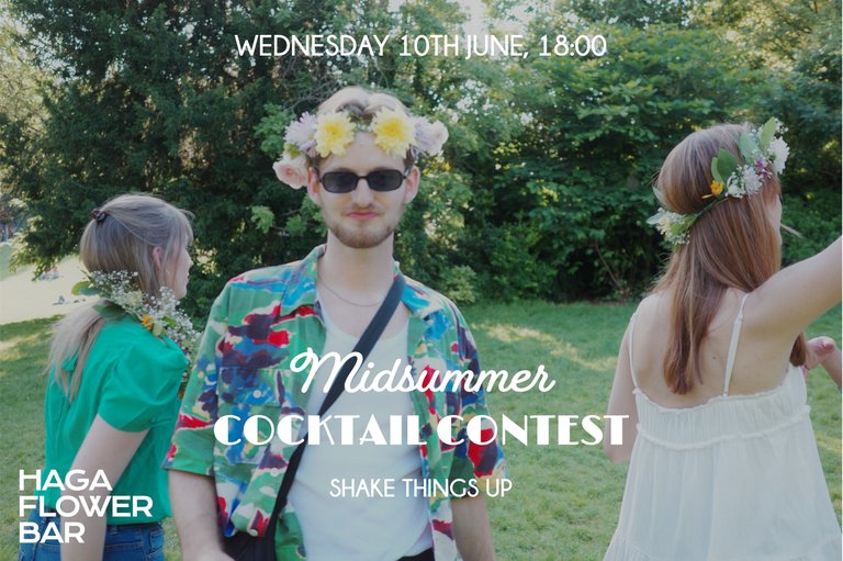 Midsummer Cocktail Contest at Haga Flower Bar