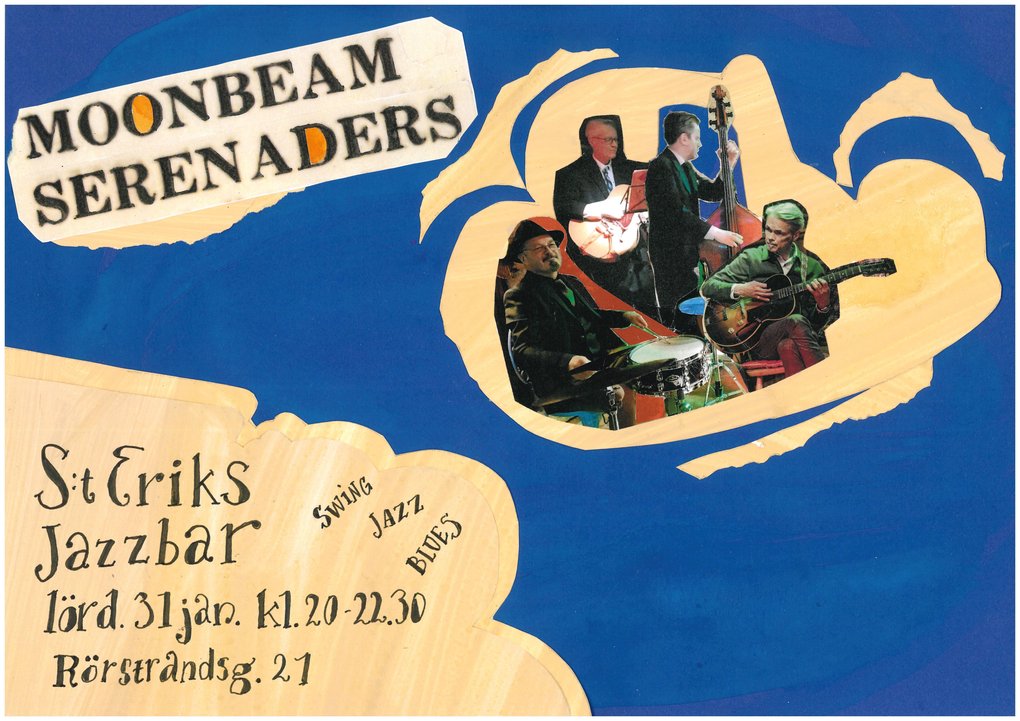 Moonbeam Serenaders Jazz trio at S:t Eriks Jazzbar!