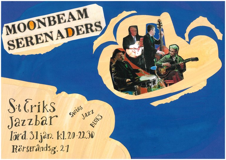 Moonbeam Serenaders Jazz trio at S:t Eriks Jazzbar!