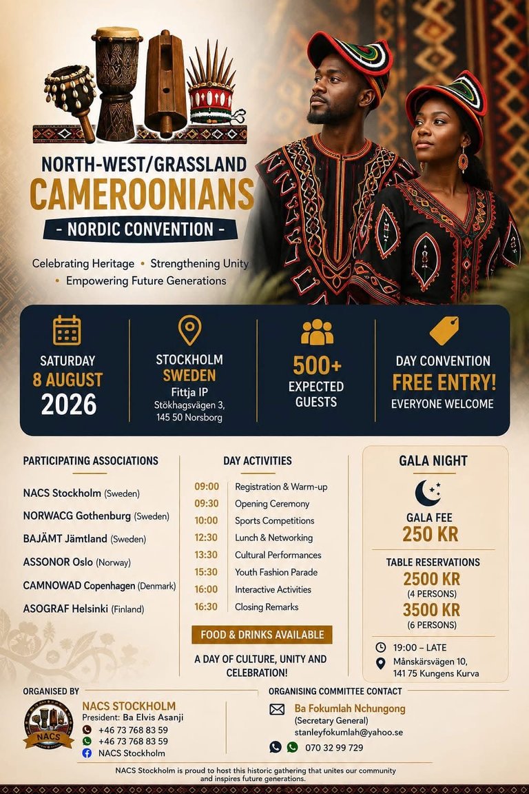 Northwest/ Grasslands Cameroon Nordic convention