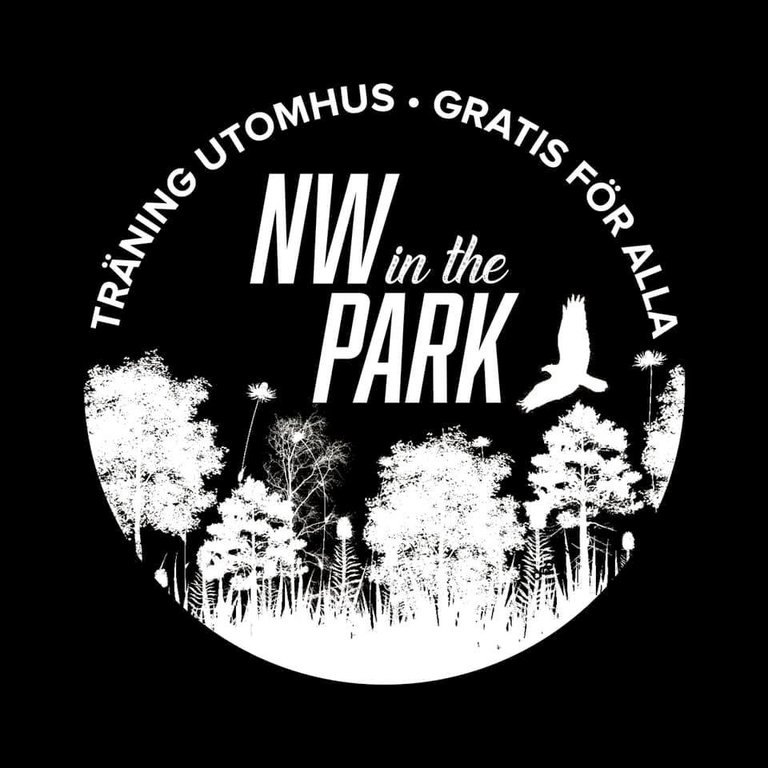 Svartvit teckning av en park och en fågel. Information om evenemanget.