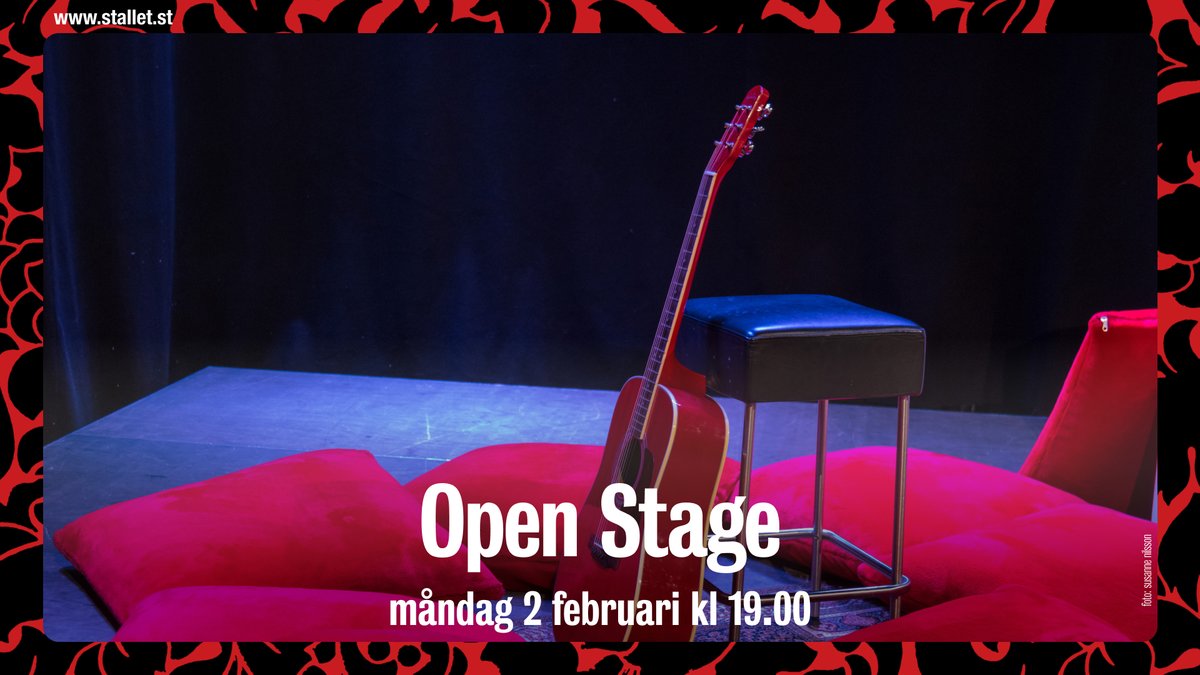 Bild till evenamnget Open stage på Stallet