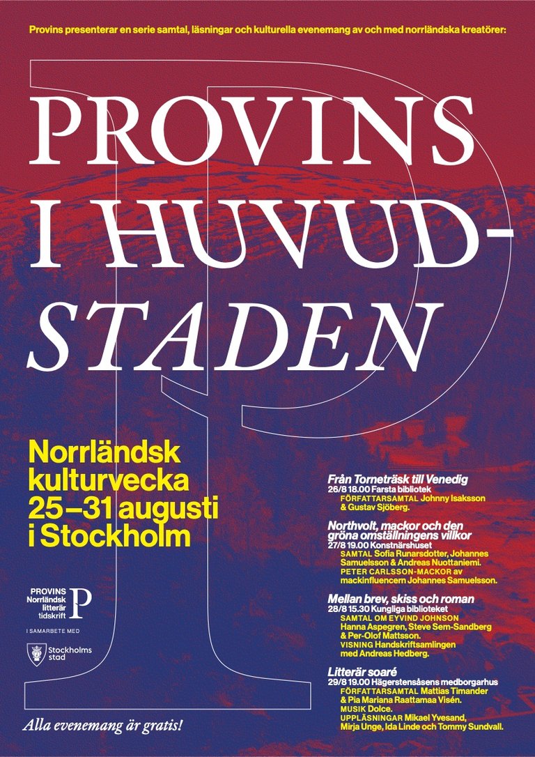 PROVINS PRESENTS: NORRLAND CULTURE WEEK