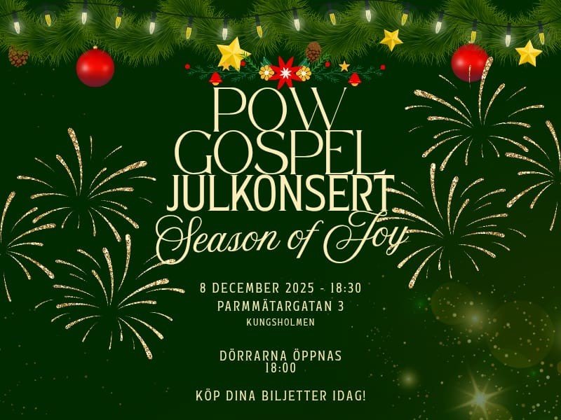 Bild till evenamnget Julkonsert: Season of Joy POW Gospel