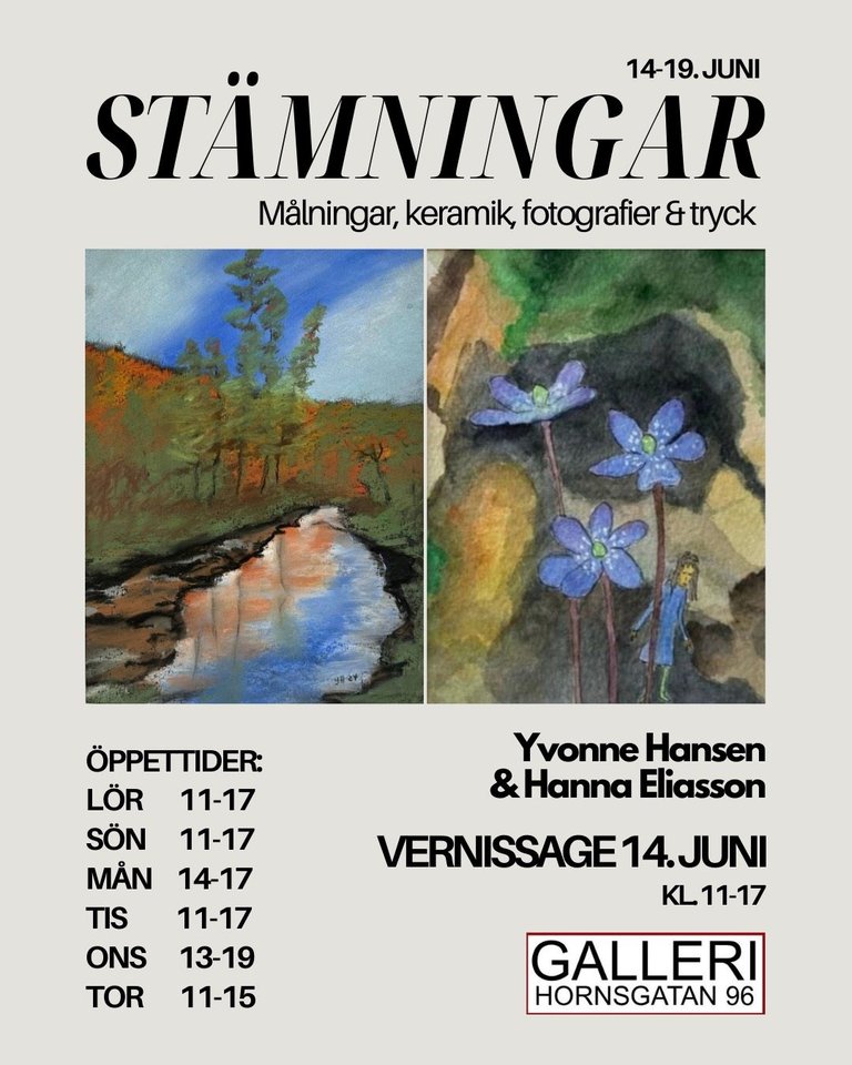 En affisch so berättar tider och plats för evenemanget.