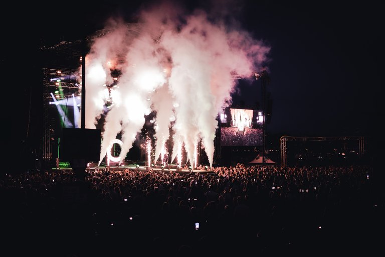 Audience in front of a music stage at Stockholm Culture Festival