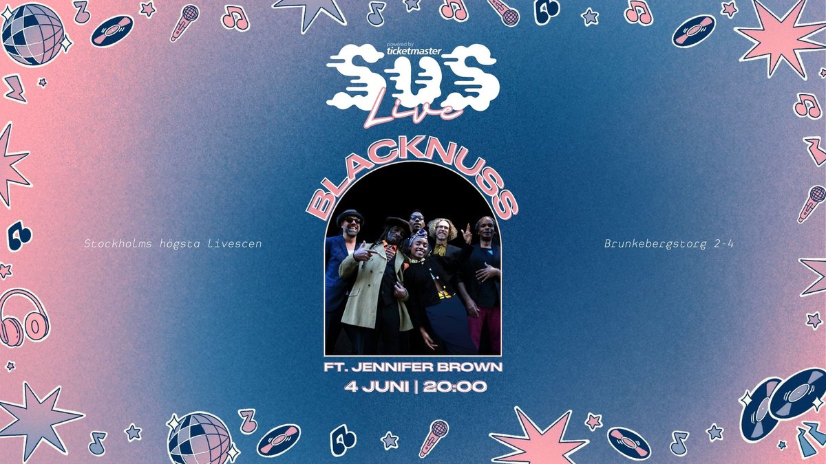 Bild till evenamnget SUS LIVE: Blacknuss ft Jennifer Brown