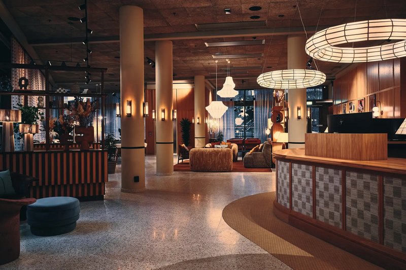 The Dock's hotel lobby