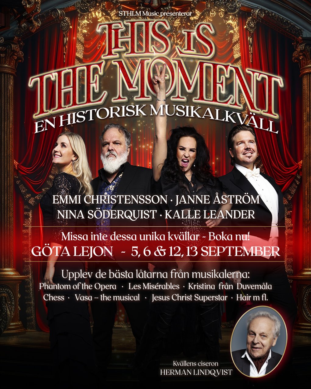 “This is the moment – a historic musical theatre journey through time”