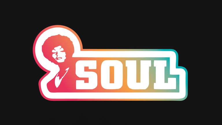 Ordet "soul" på en svart bakgrund.