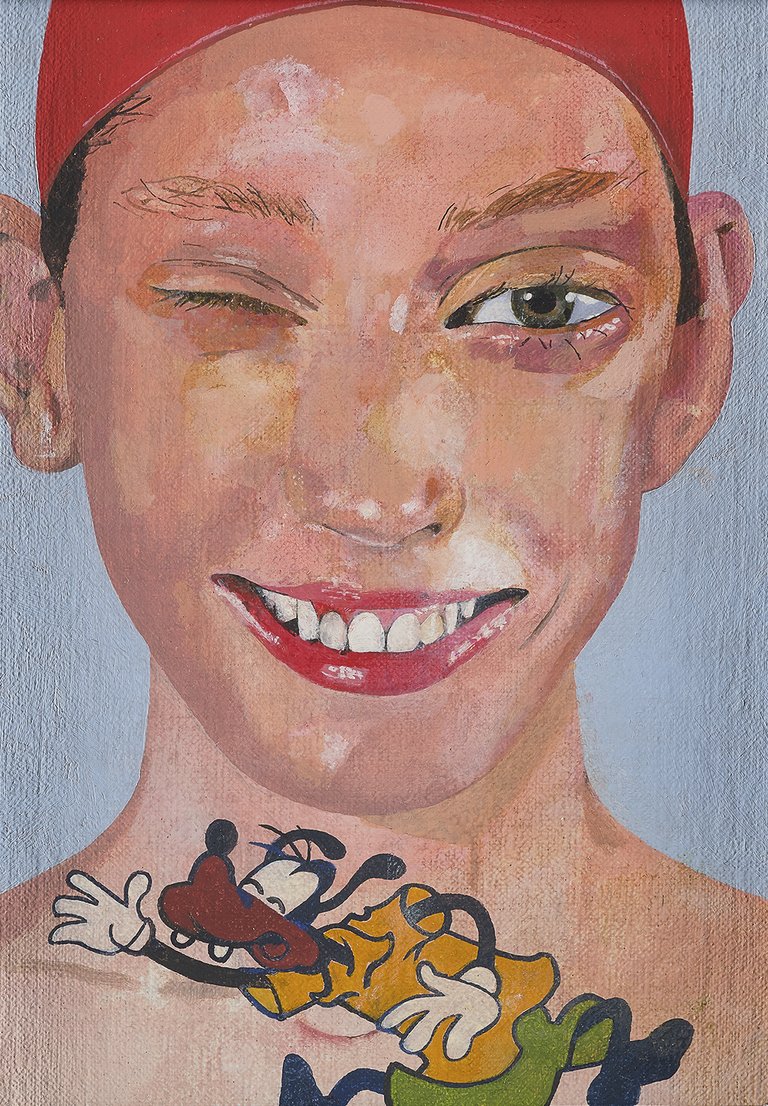Peter Blake, 'Girl with a Disney Tattoo'.jpg