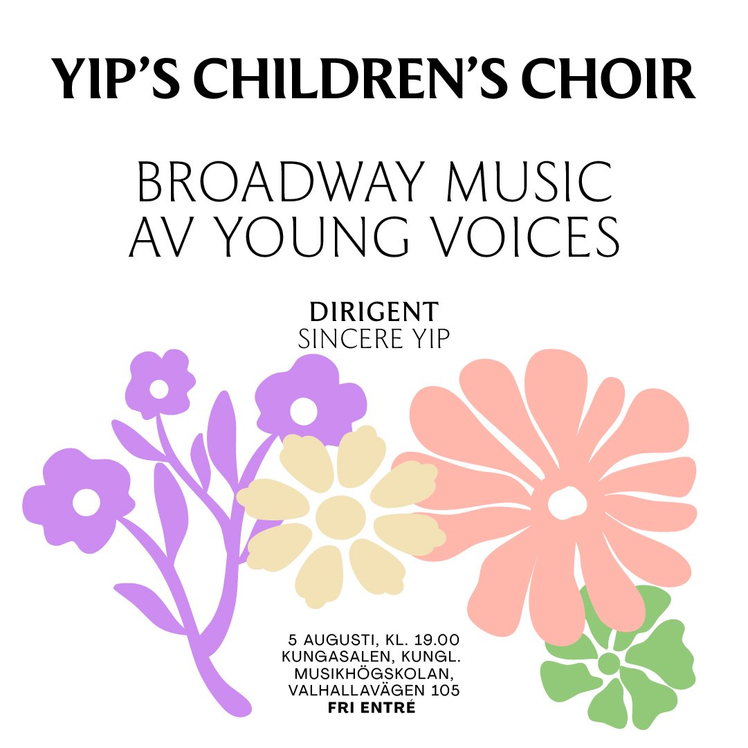 Bild till evenamnget YIP’S CHILDREN’S CHOIR BROADWAY MUSIC AV YOUNG VOICES